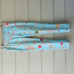 Samuel Dong Women's MultiColor Astrological Design Pants Size XS